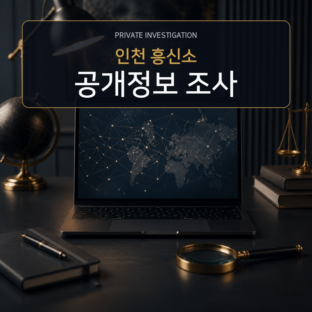 인천 디지털 공개정보 조사 전문 흥신소